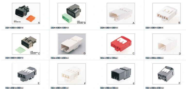 1.5 Series Car Waterproof Connectors AMP Male and Female Plug 1 2 3 4 5 6 Pin Holes Housing Terminals Automotive Connector