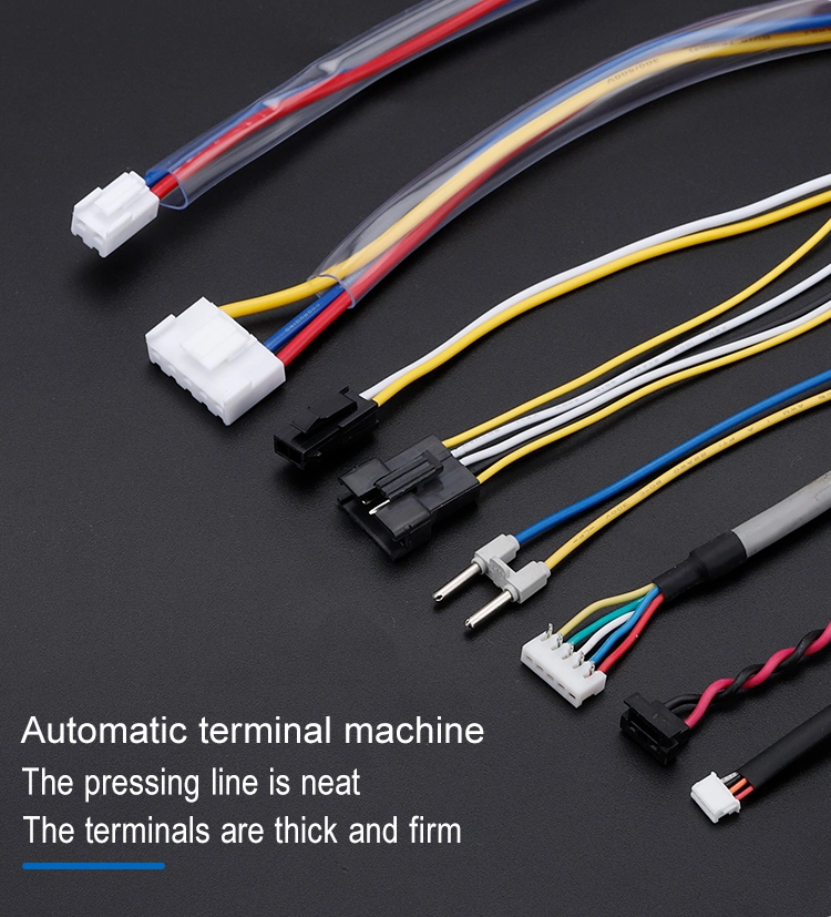 High Quality 2 4 6 8 Pin Connector Power Wiring Harness PA66 GF15 Full Engine Kit Wire Harness Connector